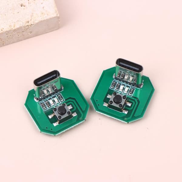 2/4/6/8 stk lommelyktdriverkort for DIY av integrert lading 2Pcs