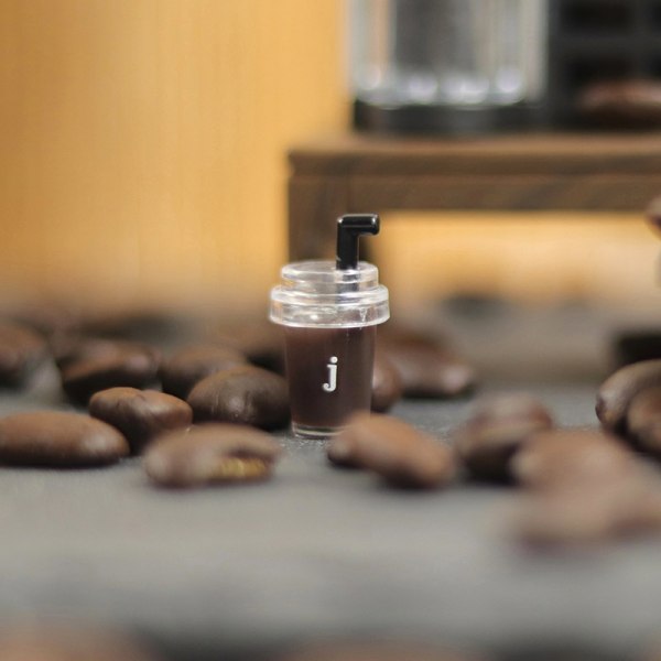 1:12 Dukkehus Miniature Kaffemaskine hine Kaffekrus Opbevaring B