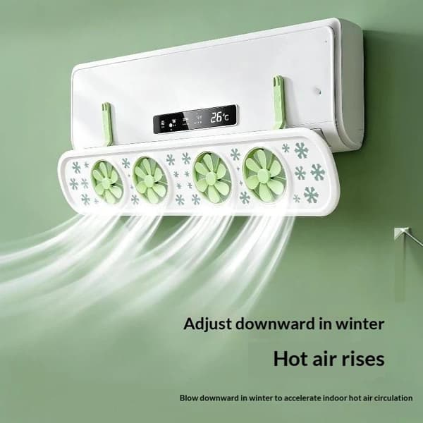 Justerbar Aircondition Vindafviser Med Stille Ventilator Anti D A3