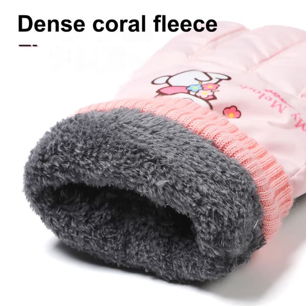 Sanrio Melody Kuromi Vinter Børnefleecehandsker Udendørs Varme A1