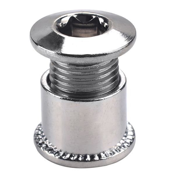 5 stk Kjede Hjul Fix Disc Bolt Mutter Kjedering Veisykkeldeler Black B