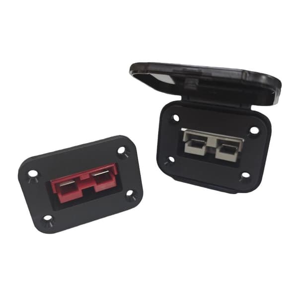 1 sett 50A batteriladekontaktsett hurtigplugg bilbatteri Grey A