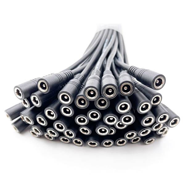 10 stk 5,5x2,1 stik DC han eller hun kabel ledningsstik male