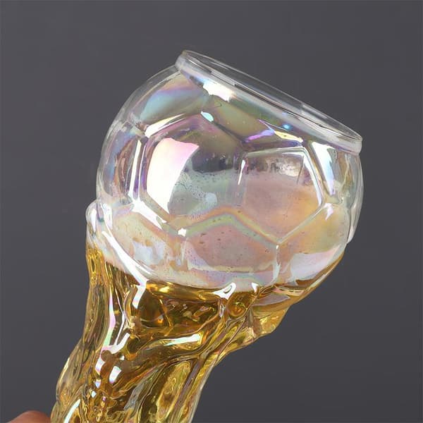 Fodboldfans Ølglas Kaffekrus Trofæform Til Familie Ba 450ml transparent