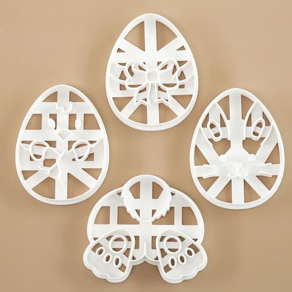 Påske Cookie ter Mold Stamp Påskefest Kanin Embosser Biscu A3