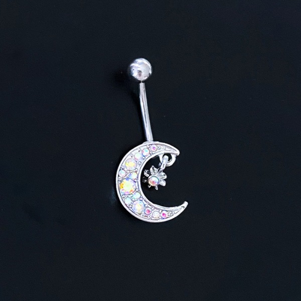 Zircon Starmoon Octopus Mage Navlepiercinger Sexy Belly Ring B A2