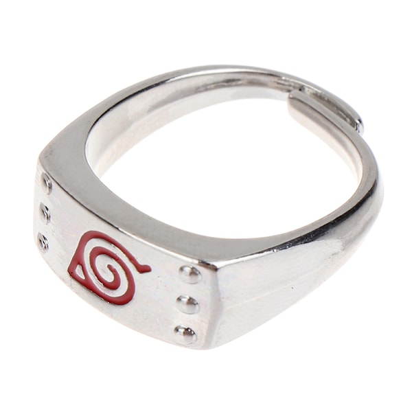 Bladring Konoha Uzumaki Symbal-logoskilt Sasuke Itachi Fashio Red