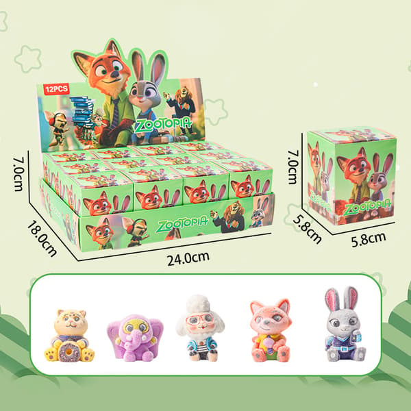 1/6/12 kpl Zootopia-sarjan Judy Hopps Nick Wilde Nick Blind Bo A1