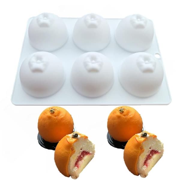 3D Citronform Frugt Silikoneform Kage Mousse Fransk Dessert C A2