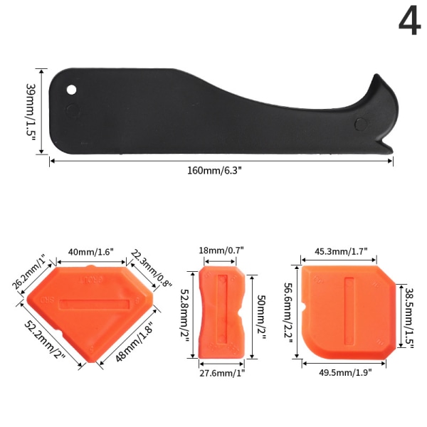 Skrapverktygsglaslim Multi-Angle Scraper Caulk Remover för B 4