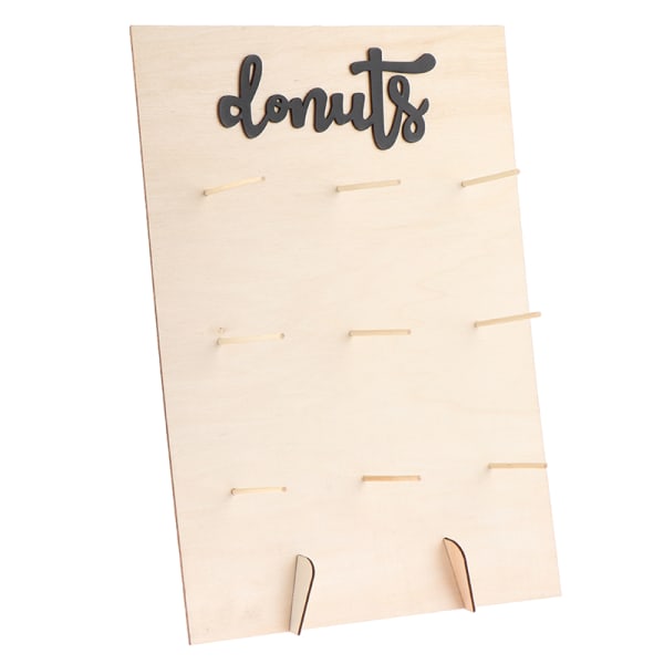 Wooden Donuts Vegg Display Stand Holder A1