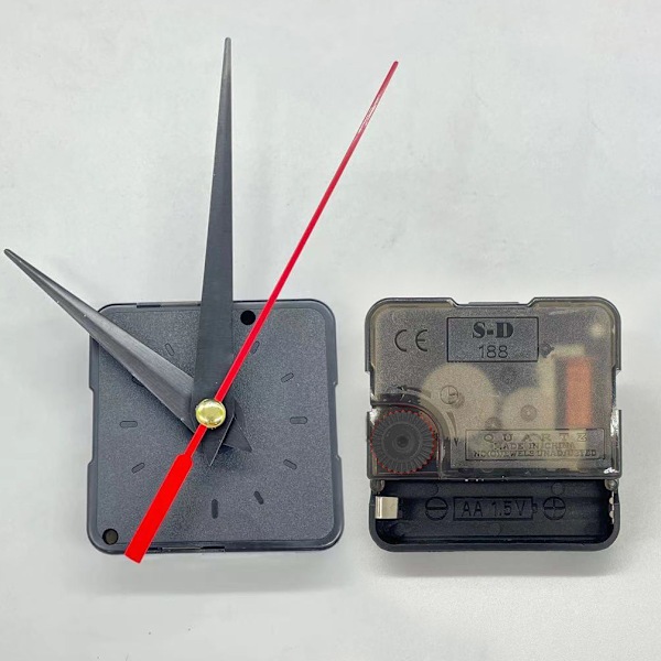 1 Set Tyst Quartz Klockrörelse Mekanism DIY Kit Batteri Po A
