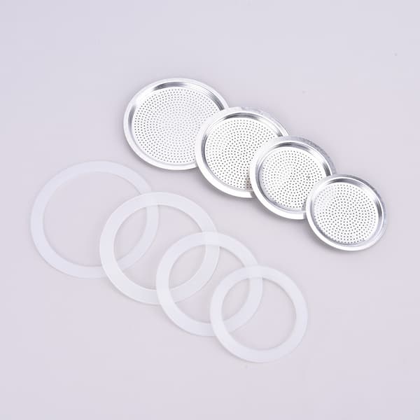 Rustfrit stål pakning filterplade og silikone gel ring udskiftning 6CUP