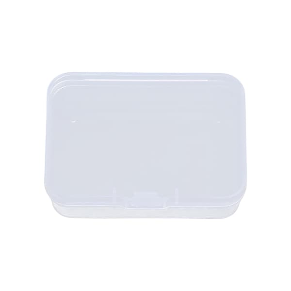 2PC Transparent Plast Oppbevaring Smykkeskrin Beholder For Perler 2PCS
