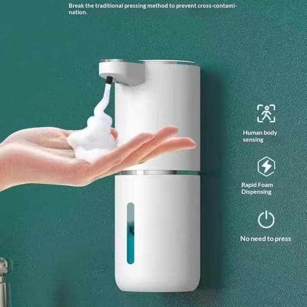 Kontaktfri skumsåpdispenser med sensor White