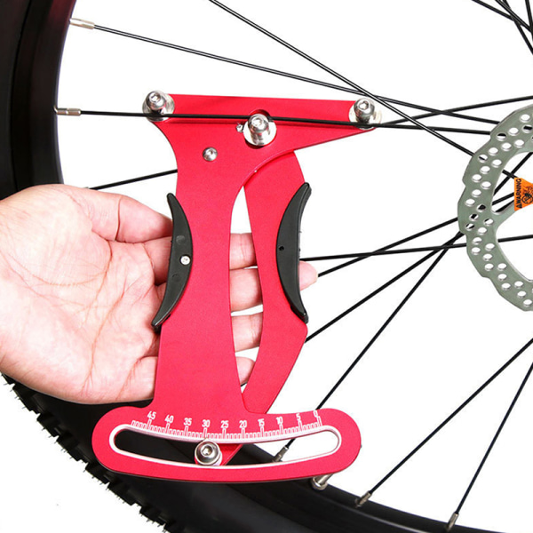 Mountainbike eger spændingsmåler cykelhjulbygger reparationer Red