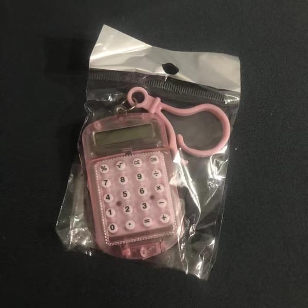 Mini gjennomsiktig flippdeksel kalkulator Praktisk bærbar kalkulator A3