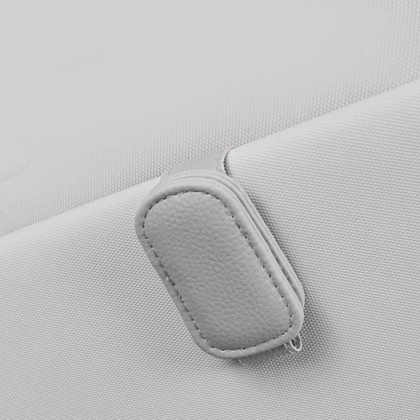 Multifunksjonell bil solskjerm brilleklemme i skinn A4