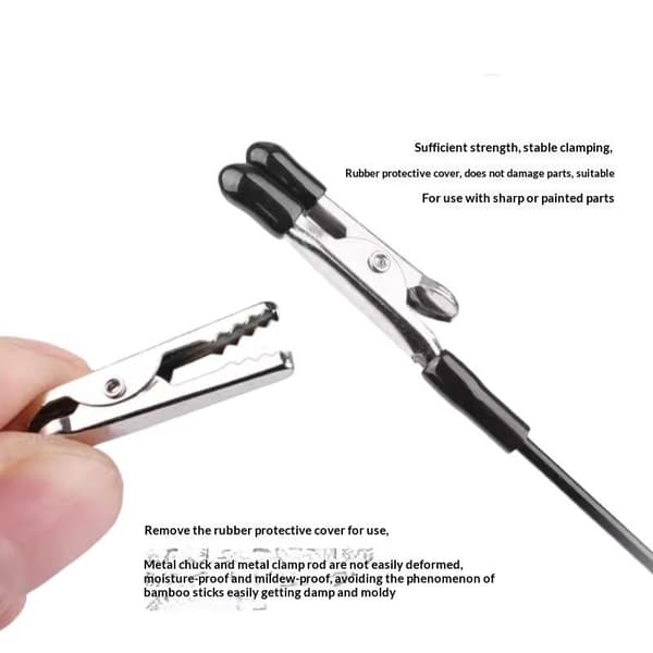 Lodde Tredje Hånd Med Magnetisk Base Fleksible Arme PCB Holder Black