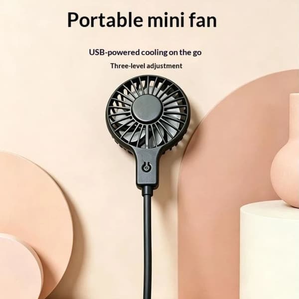 USB-minituuletin suoralla liitosletkulla B