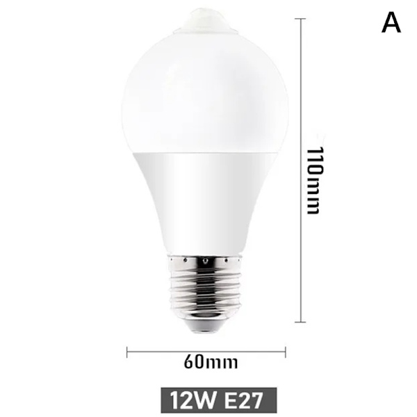 Led Glödlampa E27 Skruv Hembelysning Energisparande konstant C A