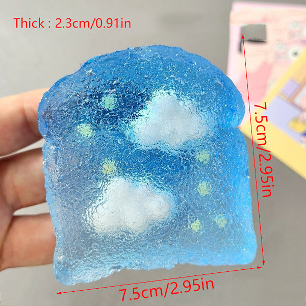 e Toast Toy Anti-stress Elastisk Rebound Leker For voksne barn