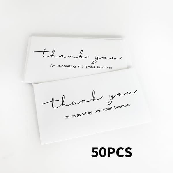 50 st tackkort för att stödja mitt småföretagskort Bu 50pcs