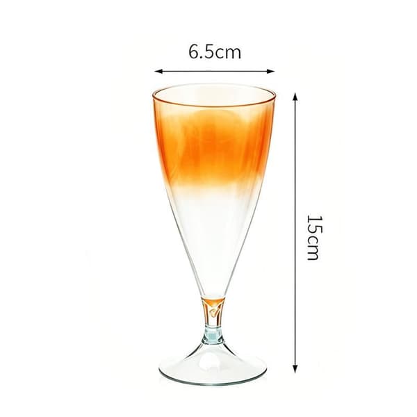 Klare vinglass gjenbrukbare plastcocktailkopper avtakbare for A3