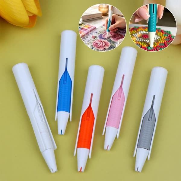 Pennsett med automatisk perledispenser, voksfri design og borebrett Orange