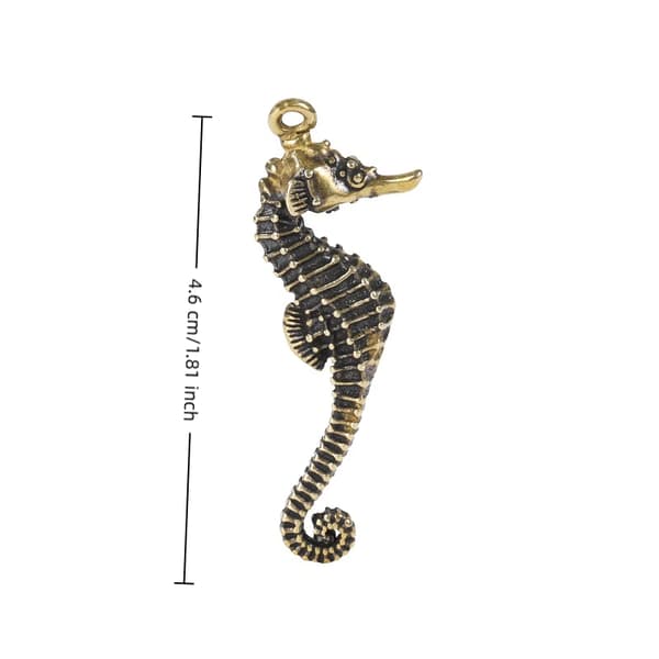 Antik messing solid hammerhaj blåhval figur miniature Feng Sh A10