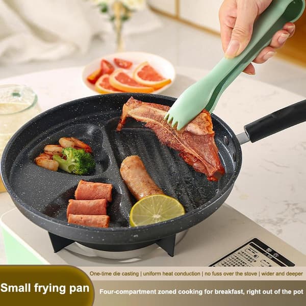 Egg Burger Stekepanne Trehåndtak Nonstick Husholdningsuniversa A2