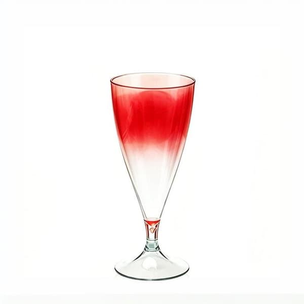 Klare vinglass gjenbrukbare plastcocktailkopper avtakbare for A2