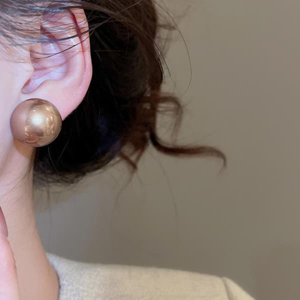 3/4 par lette imiterede perleøreringe i forskellige størrelser StyleA