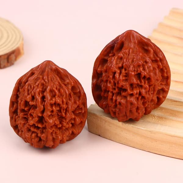 Wenwan Valnødder Valnød Konge Yong Kirin Mønster Embedsmand Hat Fire 4 pcs