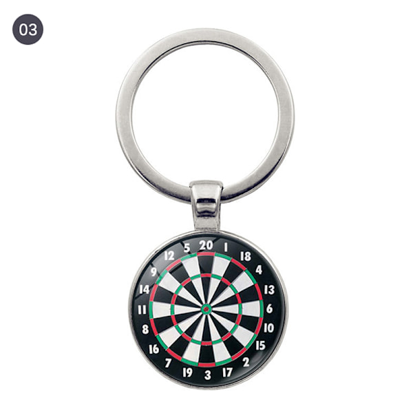 Muoti Dart Target Riipus avaimenperä Digitaalinen Target Avaimenperä Ca 3