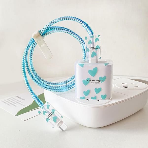 1 uppsättning USB-kabelskyddsfodral Original laddarskyddsskydd A4