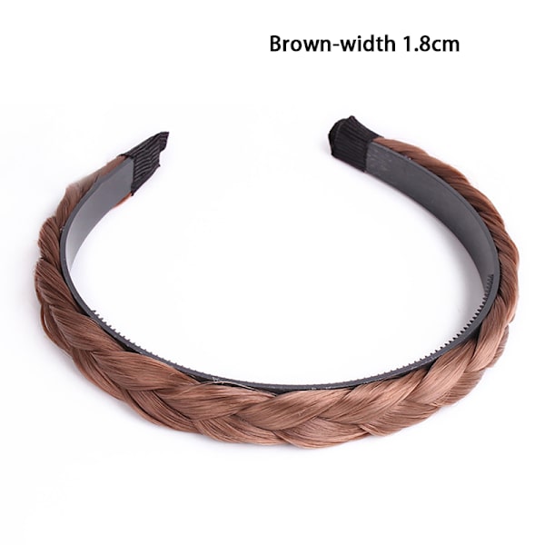 Fishbone Braid Lazy Wig Twist Braid otsapanta Bohemia naisten hiukset Brown 1.8cm