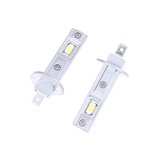 2 stk H1 LED frontlyspærer for bil tåkelys 500W 4000LM Aut 2Pcs