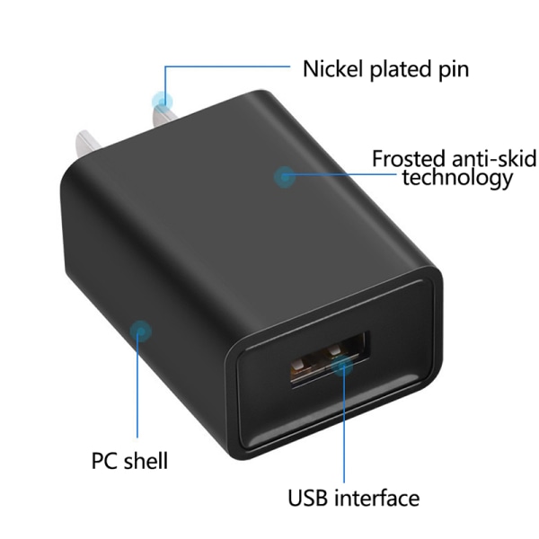 Afbrydelse landsby Notesbog USB 5V 1A/2A ChargingHead Bærbar Universal Oplader USA Telefon A1 cfd4 | A1  | Fyndiq