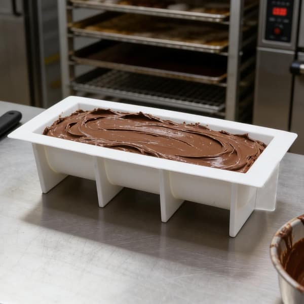 Fransk Mousse Rulle Silikone Kageform Fondantforme Mousse Des White