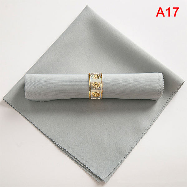 48*48cm Restaurant Bryllupsfest Bankett Middag Polyesterduk Gray