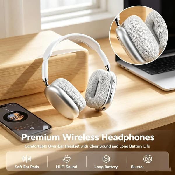 2027 NYE Bluetooth 5.4 Over-Ear Hovedtelefoner Foldbare Bærbare Mig A7
