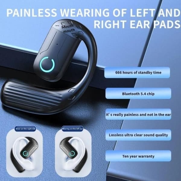 180° roterende HiFi Stereo Vanntett Trådløs Bluetooth Air Con 1pcs Black2