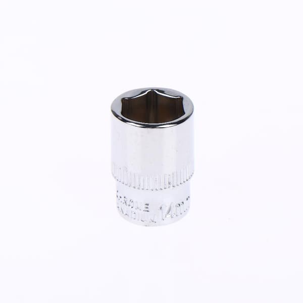 6-24 mm 3/8 kort sekskanttop spejlpoleret forkromet stål I 14mm