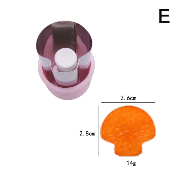 Rustfritt stål Frukt Grønnsak Press-type Mini Cookie Shape te E