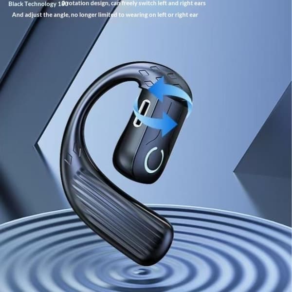 Langaton Bluetooth-kuuloke korvakoukku kuuloke HiFi-stereoääni White 1