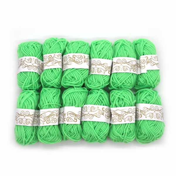 12st boll handgjorda stickgarn ull linje mjuk tjocklek linje Pink