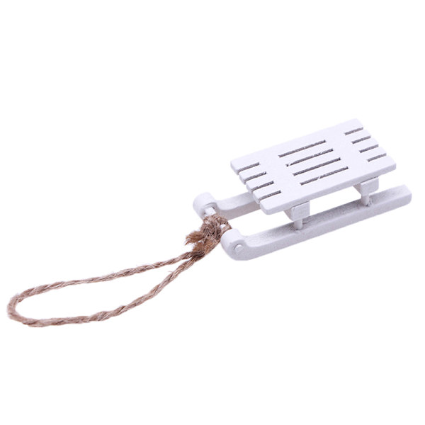 1:12 Nukkekodin miniatyyri rekikoriste Joulun elävä kohtaus White