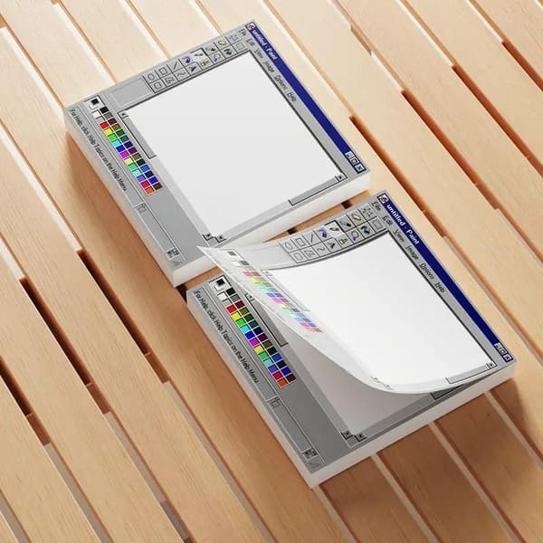 3 blokke retro computer mønster sticky notes – 3x3 tommer 3PCS
