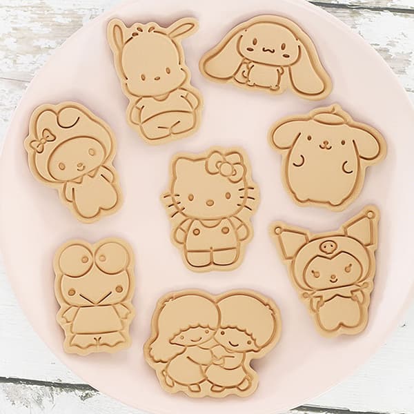 8 stk/sett tegneseriekjeksform kakeform DIY kake-dekor
